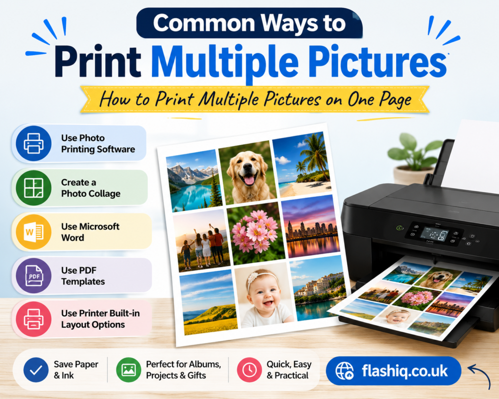 How to Print Multiple Pictures on One Page