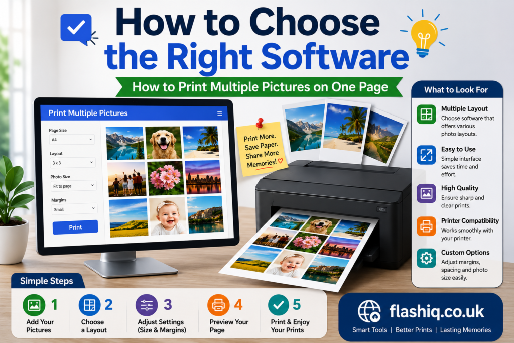 How to Print Multiple Pictures on One Page