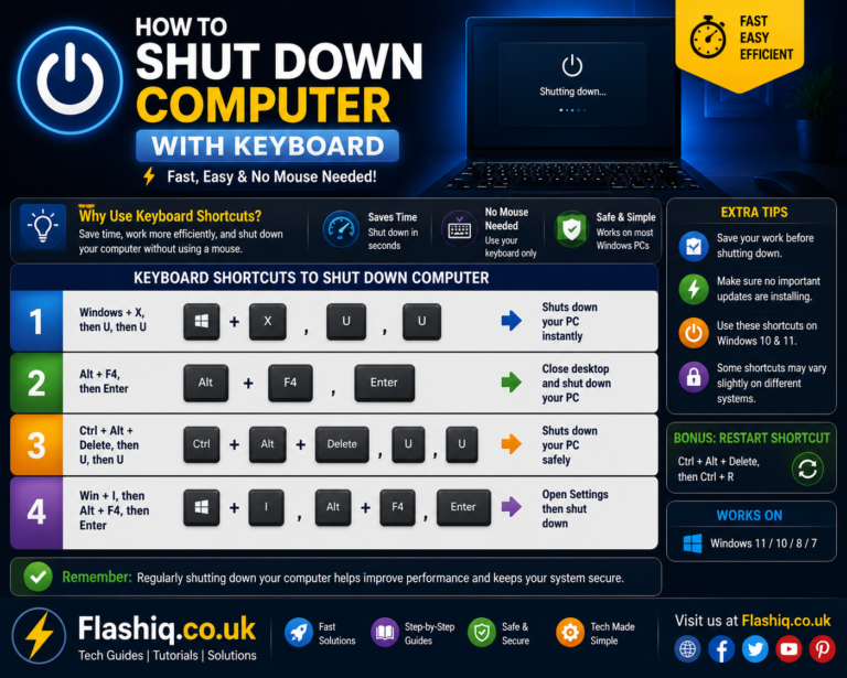 How to Shut Down Computer With Keyboard
