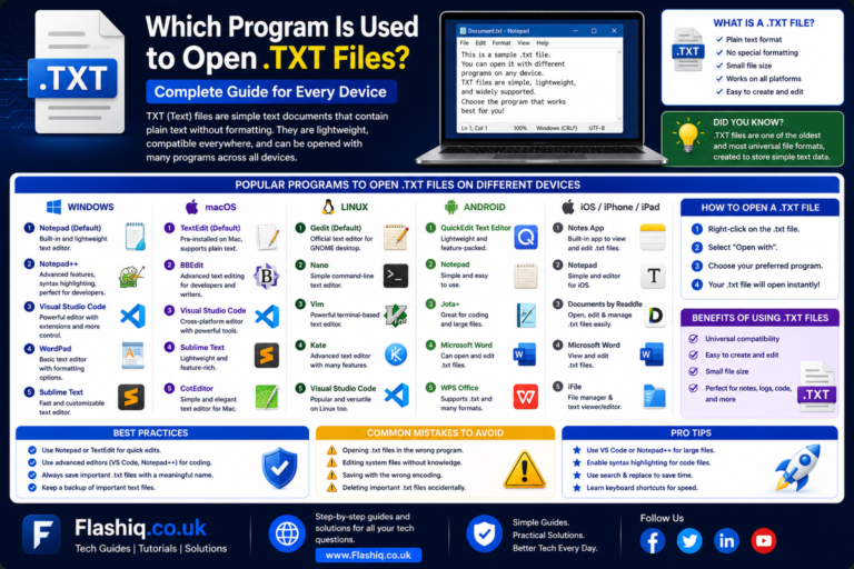 Which Program Is Used to Open .TXT Files?