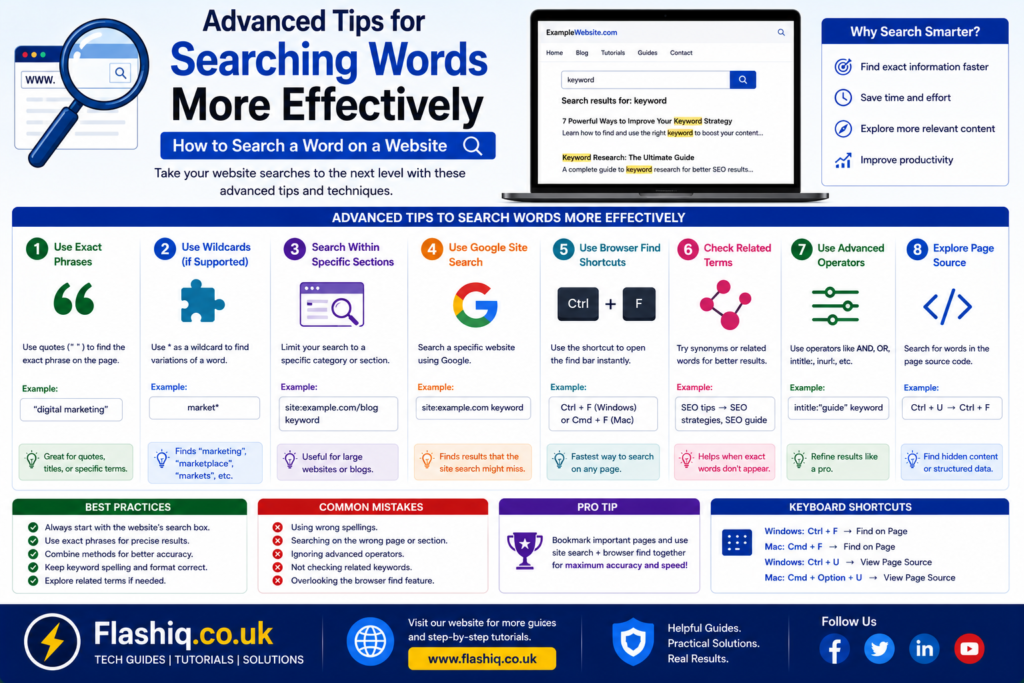 How to Search a Word on a Website