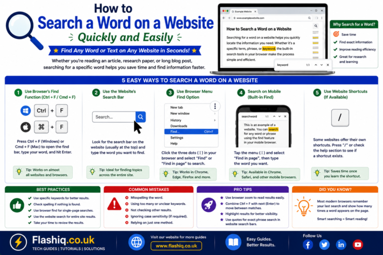How to Search a Word on a Website