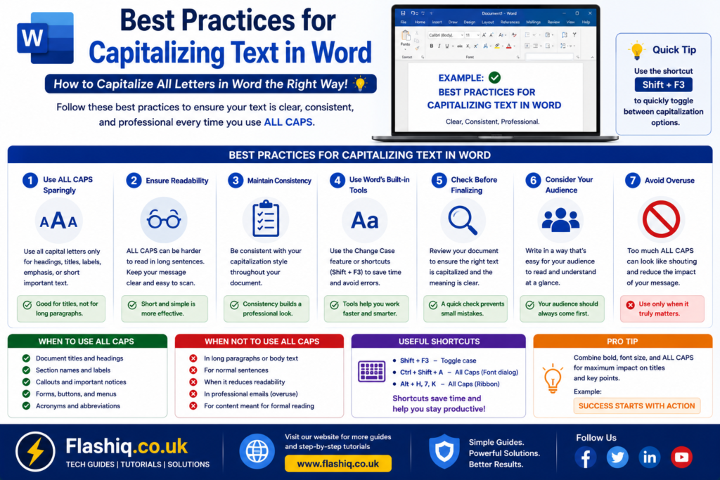 How to Capitalize All Letters in Word