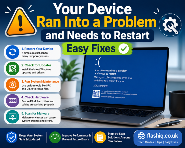 Your Device Ran Into a Problem and Needs to Restart